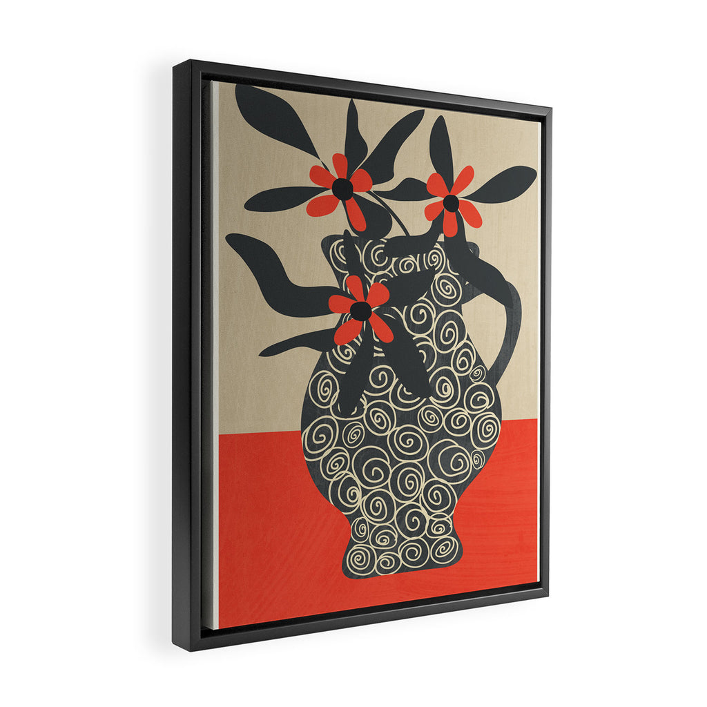 Modern Bloom 3 Framed Canvas Print Gallery Image 2