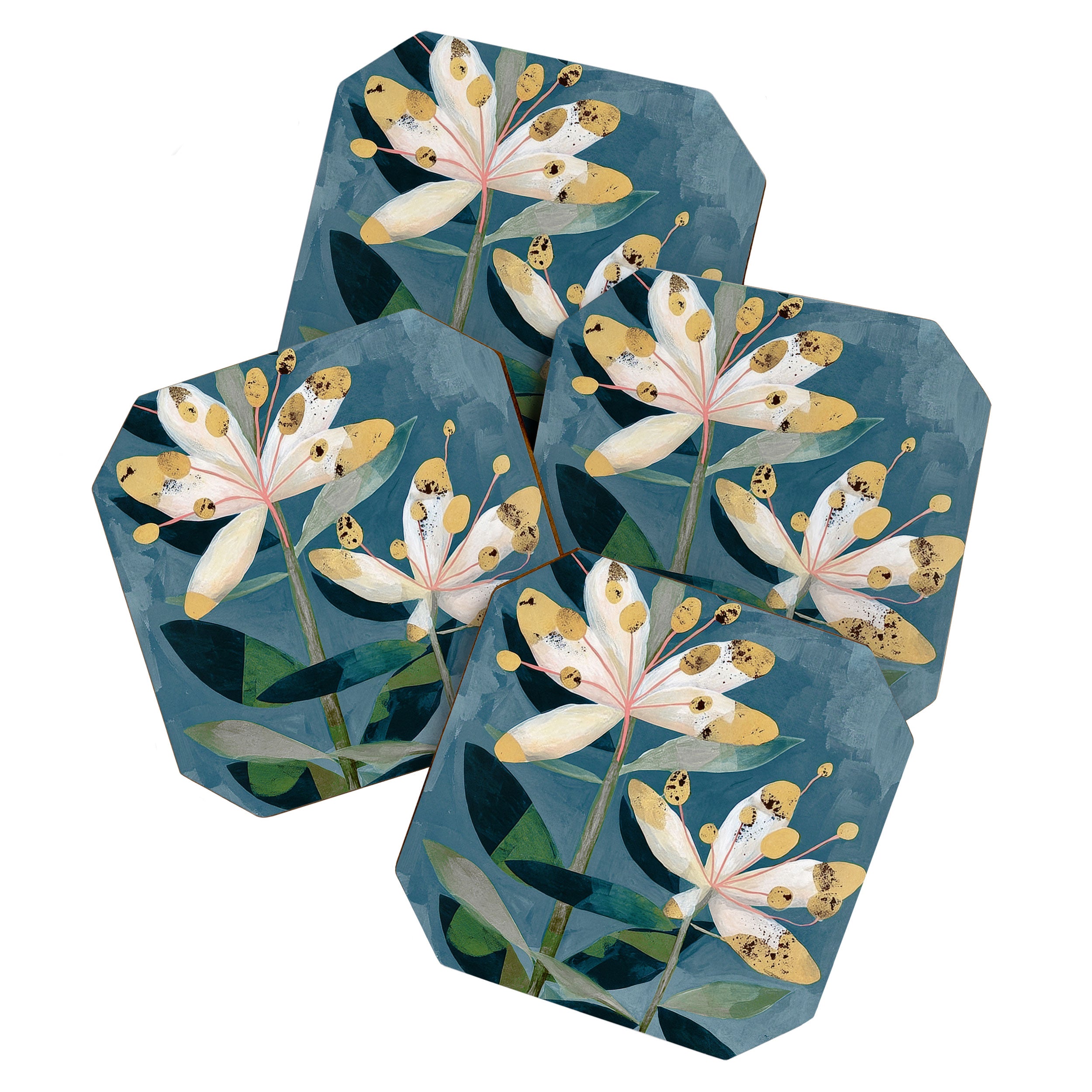 Modern Botanical Duo Coaster Gallery Image 1