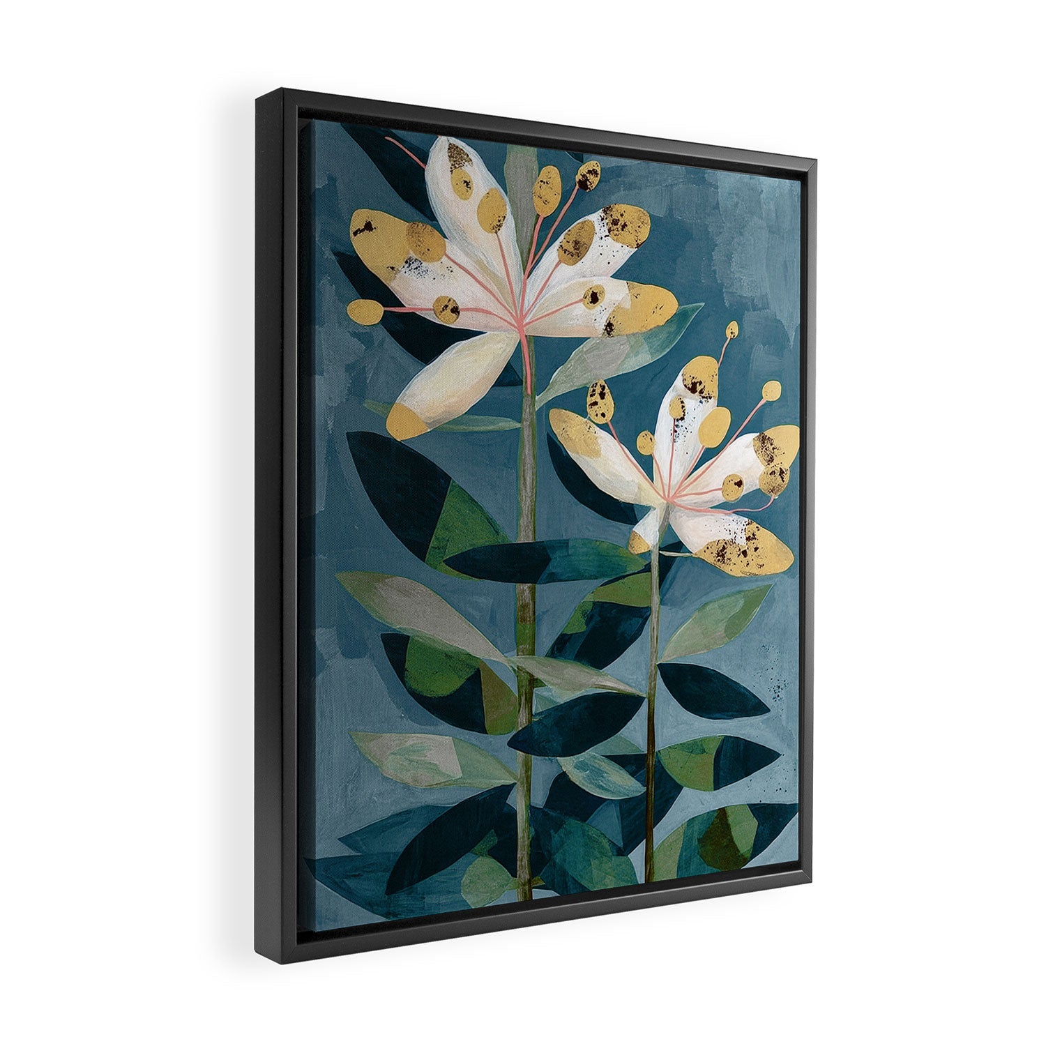 Modern Botanical Duo Framed Canvas Print Gallery Image 2