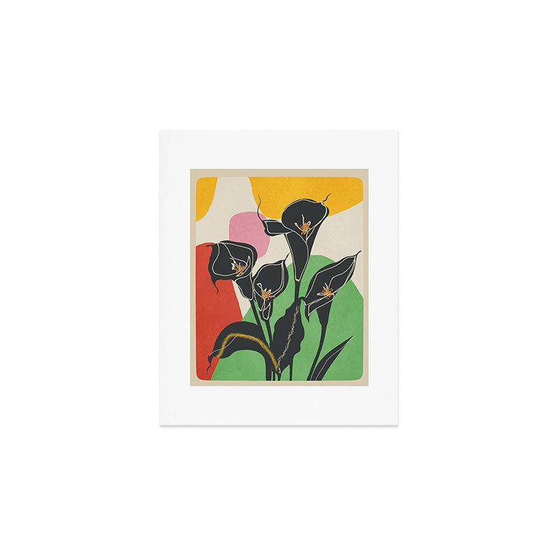 Modern Calla Harmony Art Print Gallery Image 1