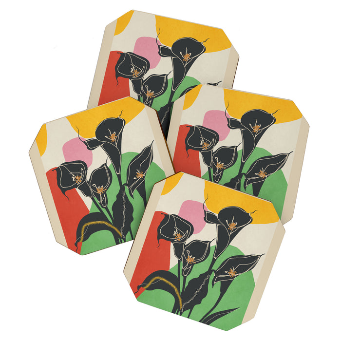 Modern Calla Harmony Coaster Gallery Image 1