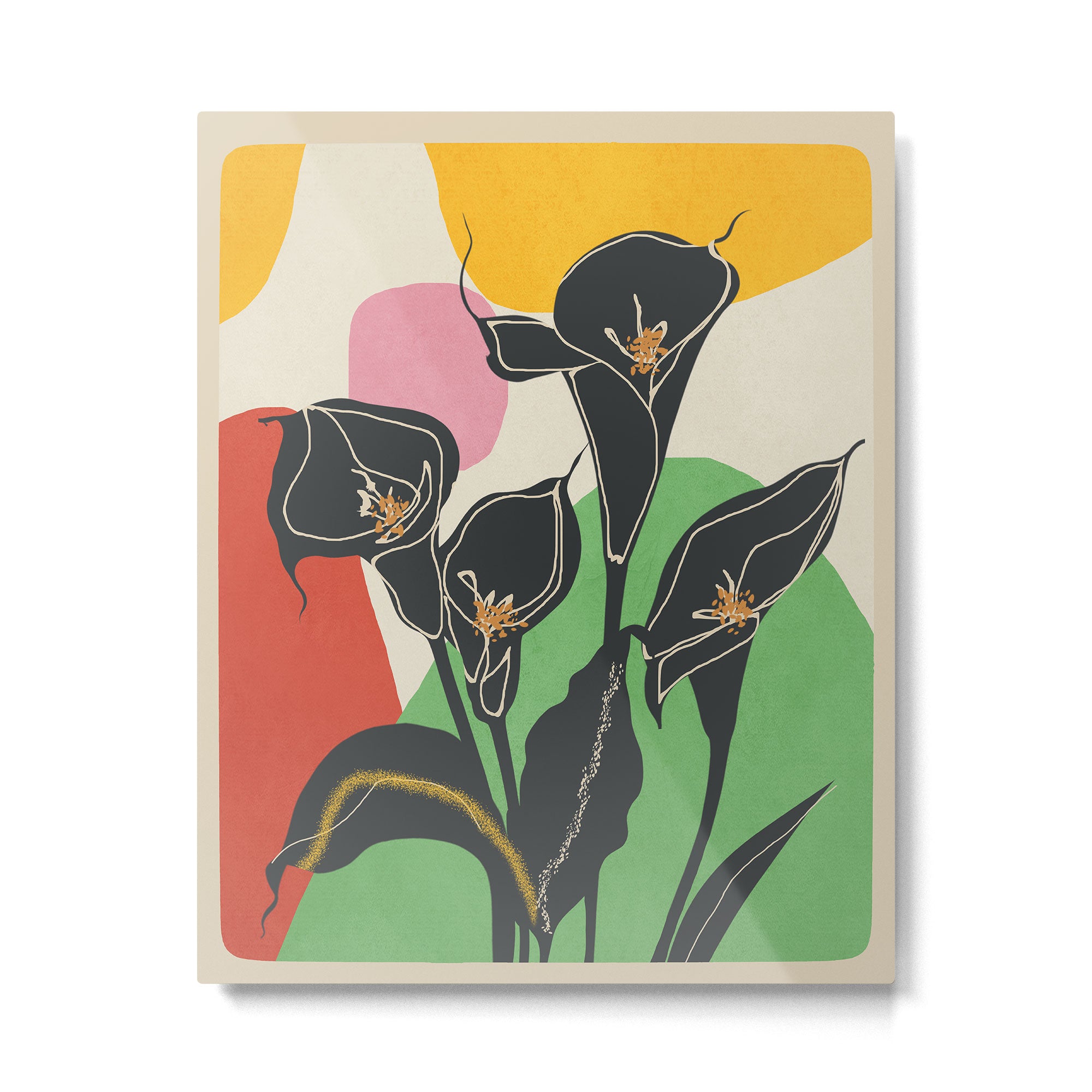 Modern Calla Harmony Metal Print Gallery Image 6