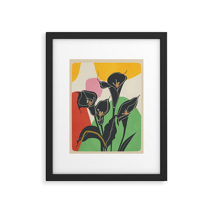 Modern Calla Harmony Framed Art Print Gallery Image 1