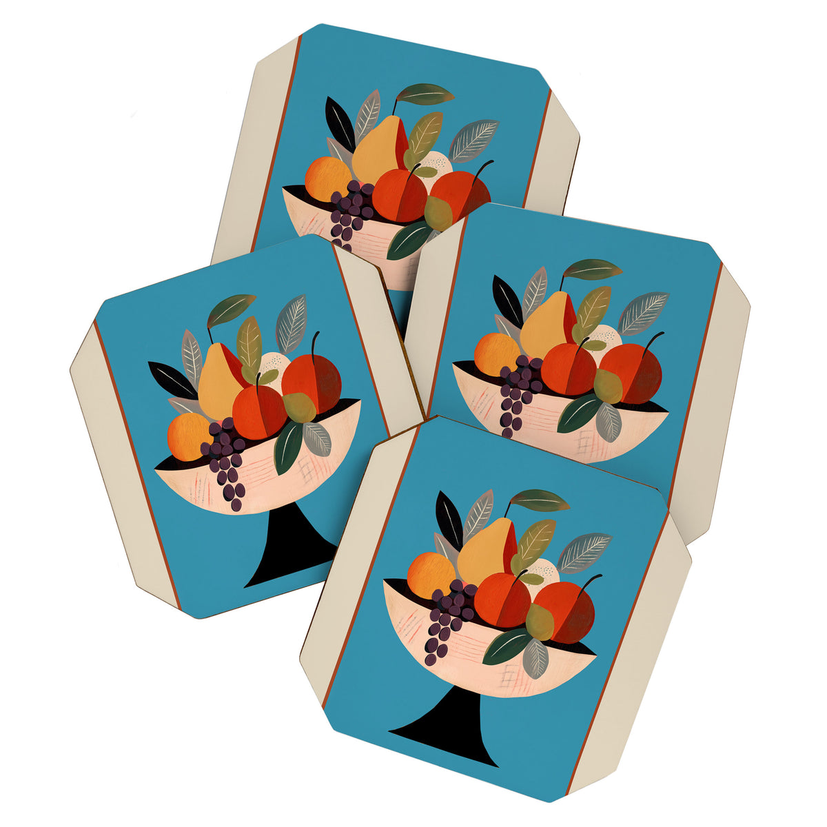 Modern Fruit Bowl I Coaster Gallery Image 1