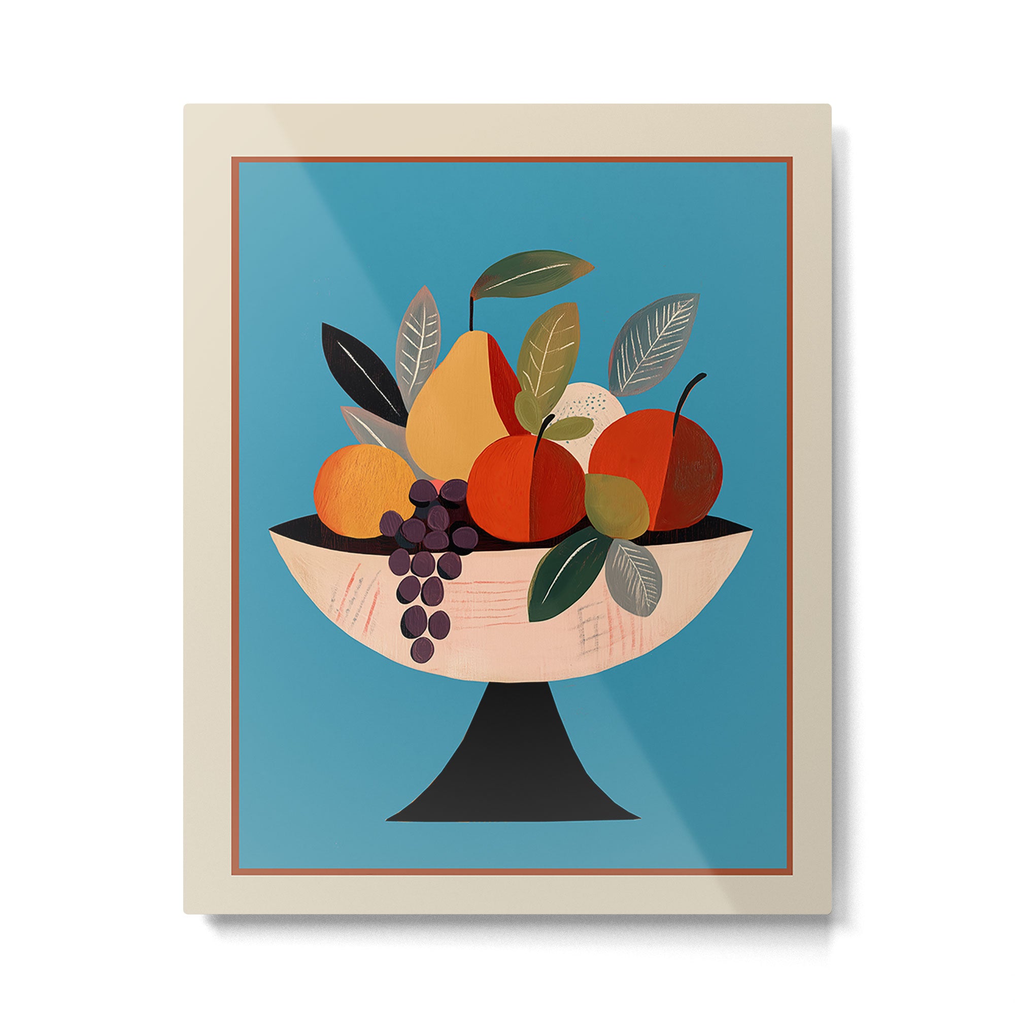 Modern Fruit Bowl I Metal Print Gallery Image 4