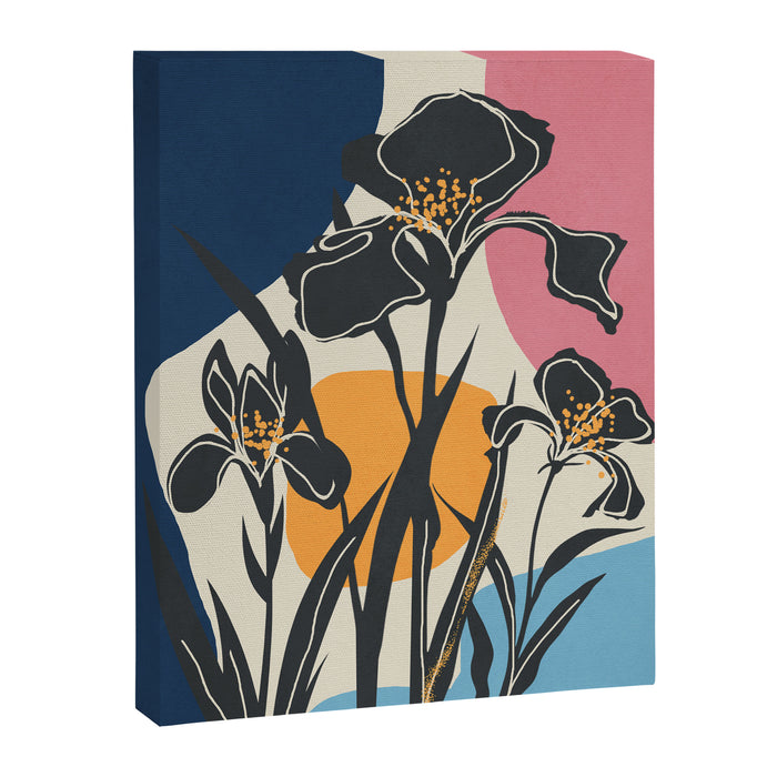 Modern Iris Abstraction Canvas Print Gallery Image 1