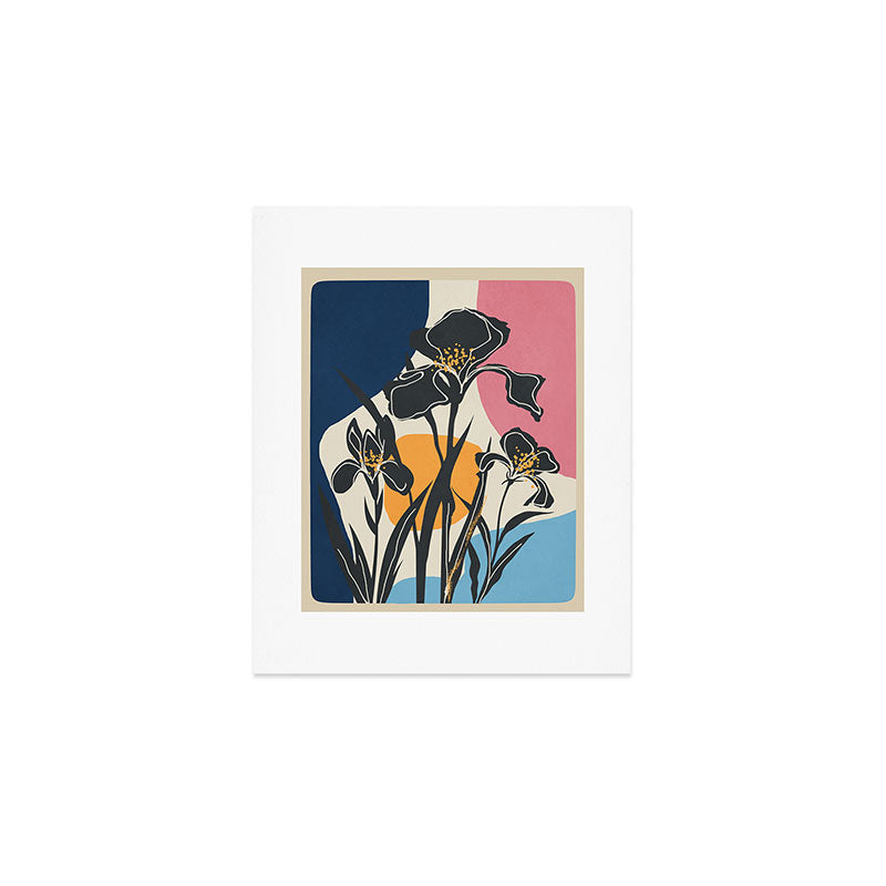 Modern Iris Abstraction Art Print Gallery Image 1