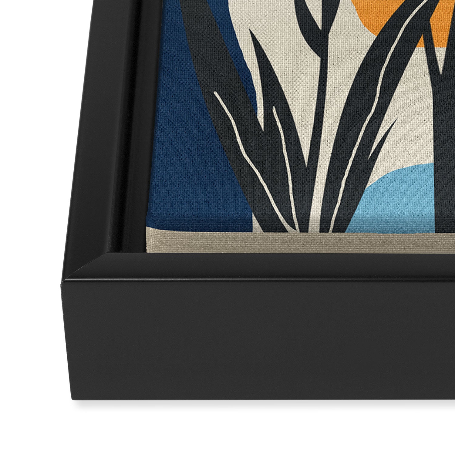 Modern Iris Abstraction Framed Canvas Print Gallery Image 3