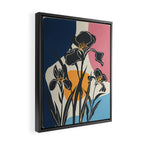 Modern Iris Abstraction Framed Canvas Print Gallery Image 2