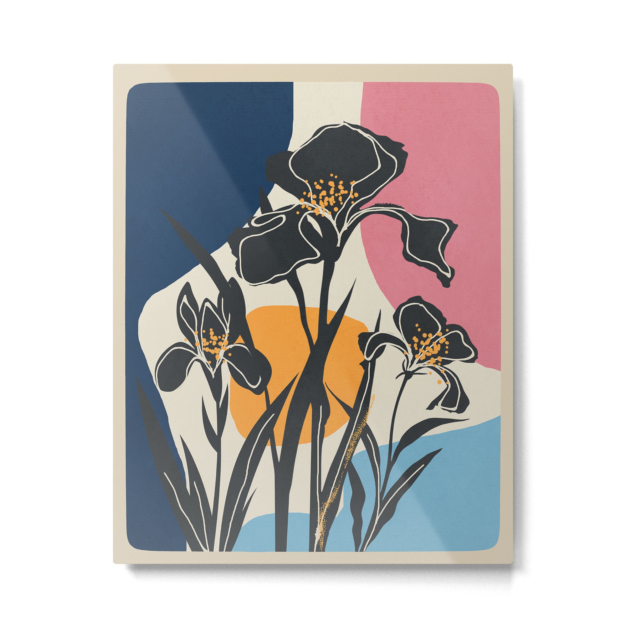 Modern Iris Abstraction Metal Print Gallery Image 6
