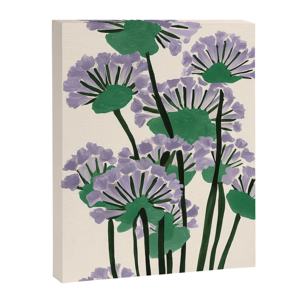 Modern Lavender Garden Canvas Print Gallery Image 6