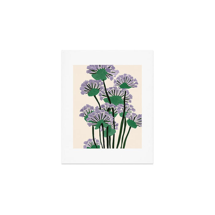 Modern Lavender Garden Art Print Gallery Image 1