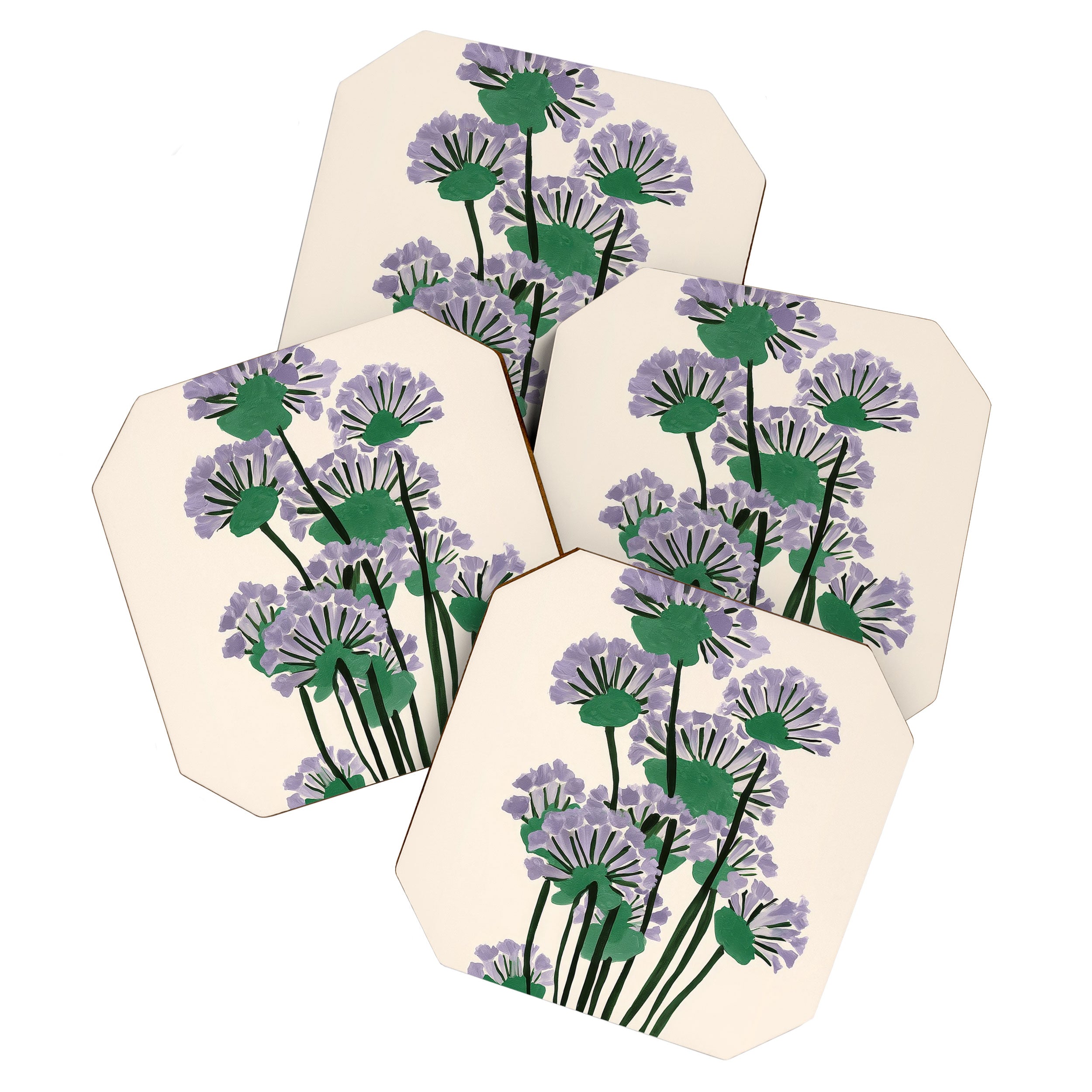 Modern Lavender Garden Coaster Gallery Image 1