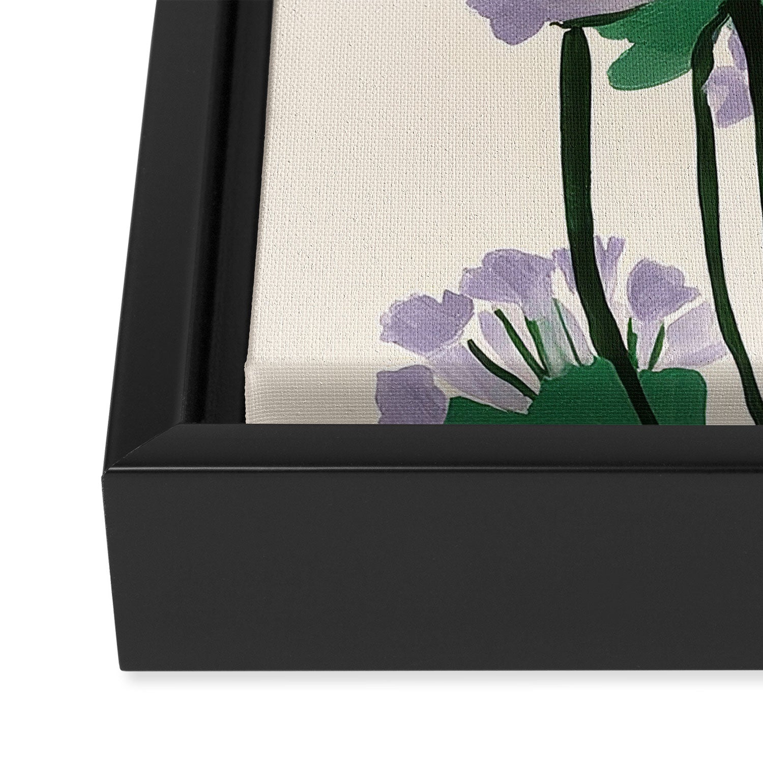 Modern Lavender Garden Framed Canvas Print Gallery Image 3