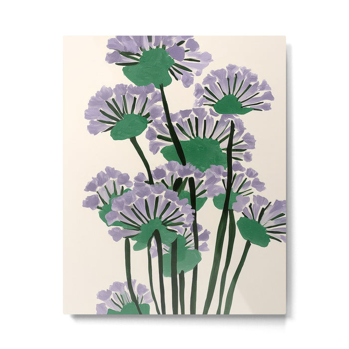 Modern Lavender Garden Metal Print Gallery Image 1