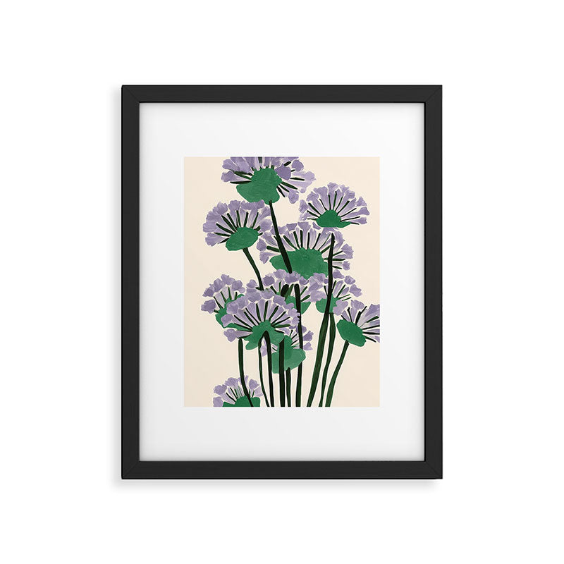 Modern Lavender Garden Framed Art Print Gallery Image 5