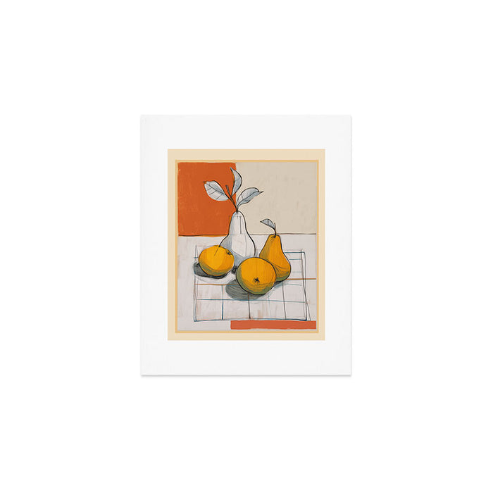 Modern Pear Still Life Art Print Gallery Image 1