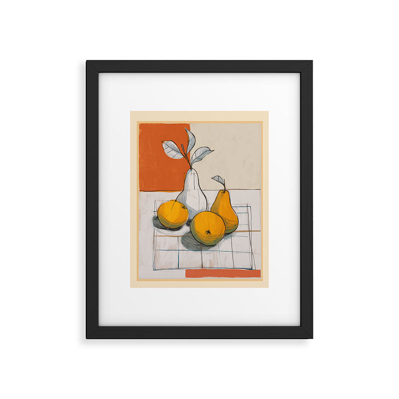 Modern Pear Still Life Framed Art Print Gallery Image 5