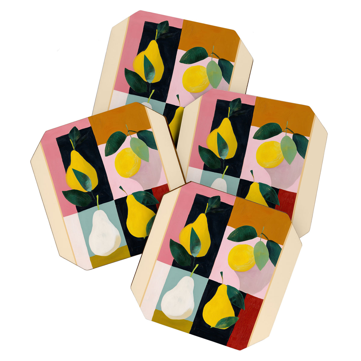 Modern Pears Still Life I Coaster Gallery Image 1