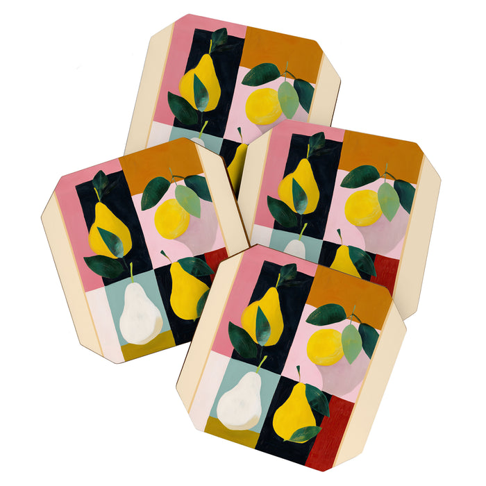Modern Pears Still Life I Coaster Gallery Image 1