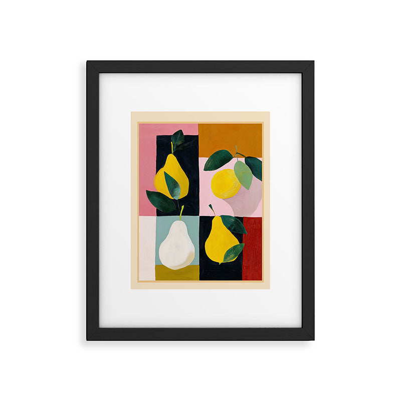 Modern Pears Still Life I Framed Art Print Gallery Image 5