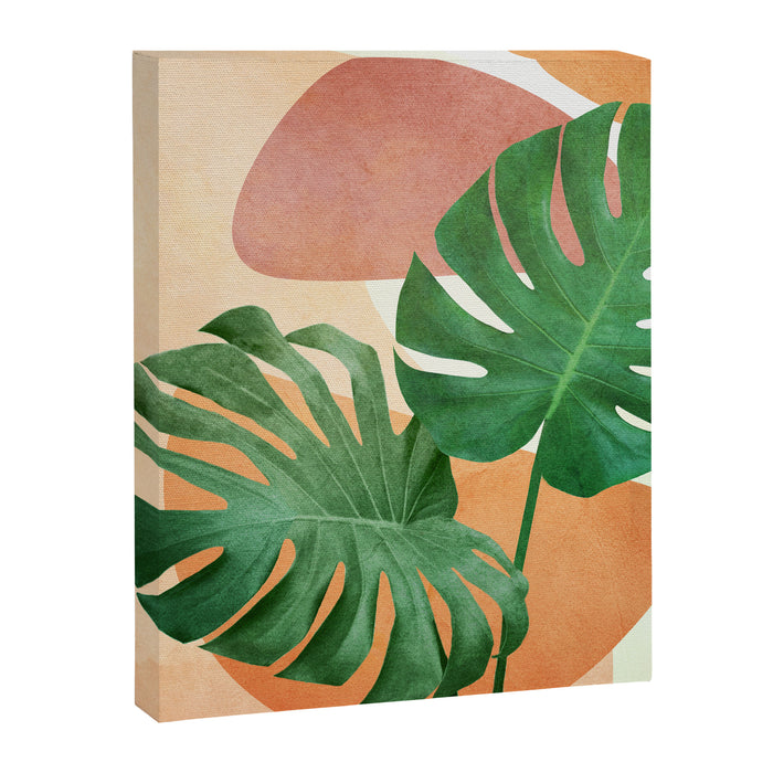 Monstera Leaves Canvas Print Gallery Image 1