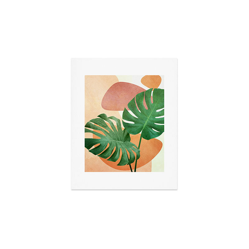 Monstera Leaves Art Print Gallery Image 1