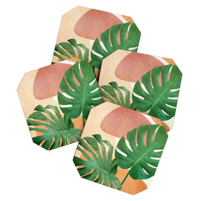 Monstera Leaves Coaster Gallery Image 1