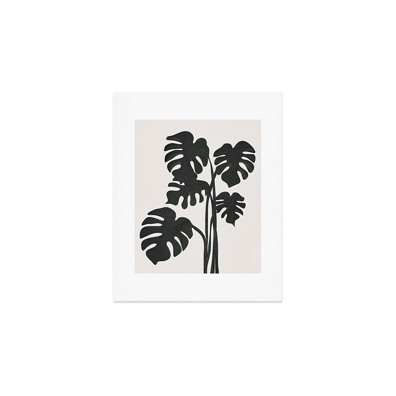 Monstera Line Art Print Gallery Image 1