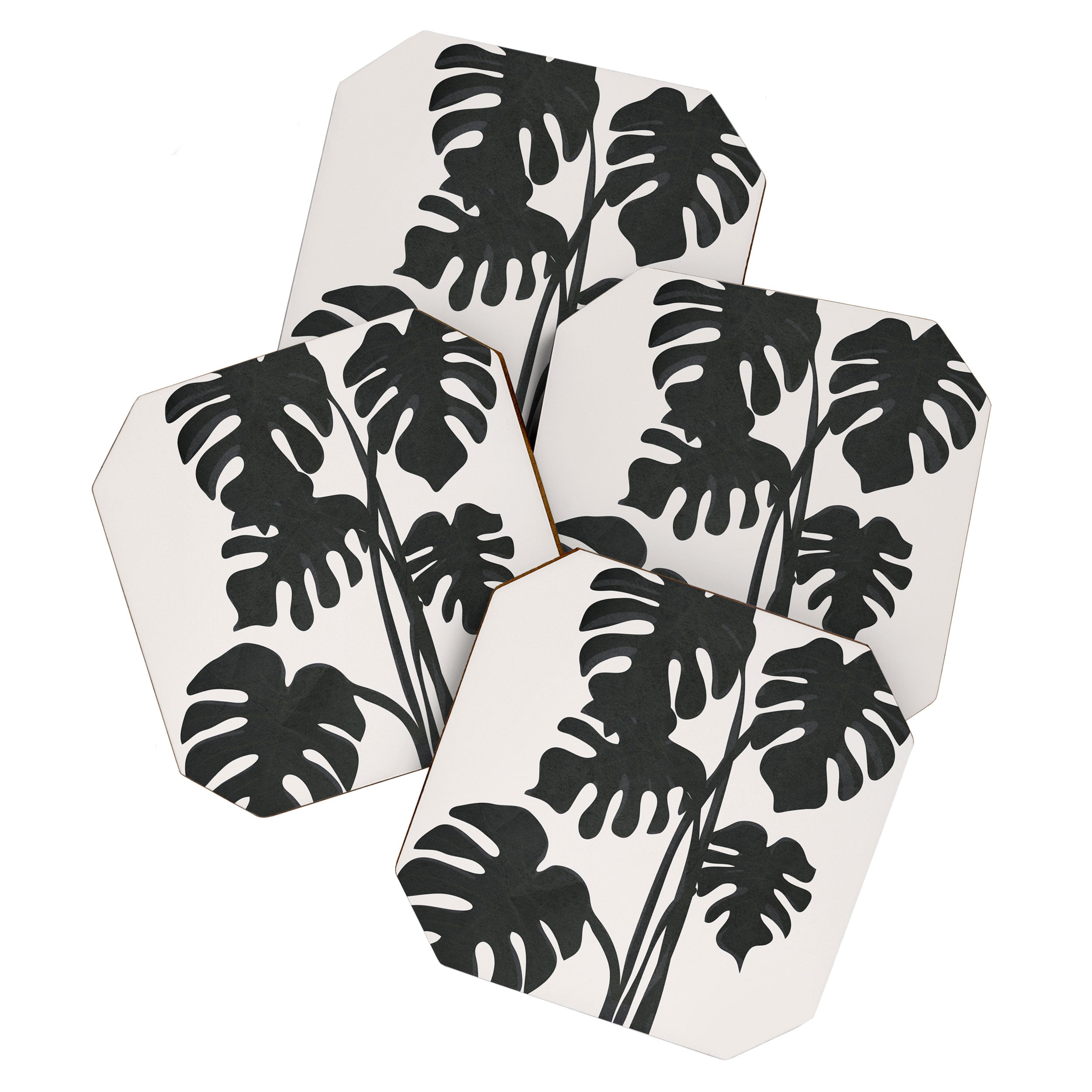 Monstera Line Coaster Gallery Image 1