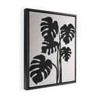 Monstera Line Framed Canvas Print Gallery Image 2