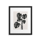 Monstera Line Framed Art Print Gallery Image 5