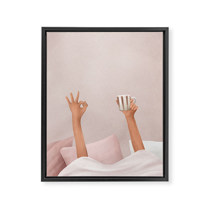 Morning Coffee II Framed Canvas Print Gallery Image 6