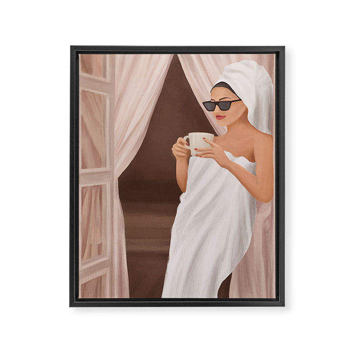 Morning Coffee III Framed Canvas Print Gallery Image 1