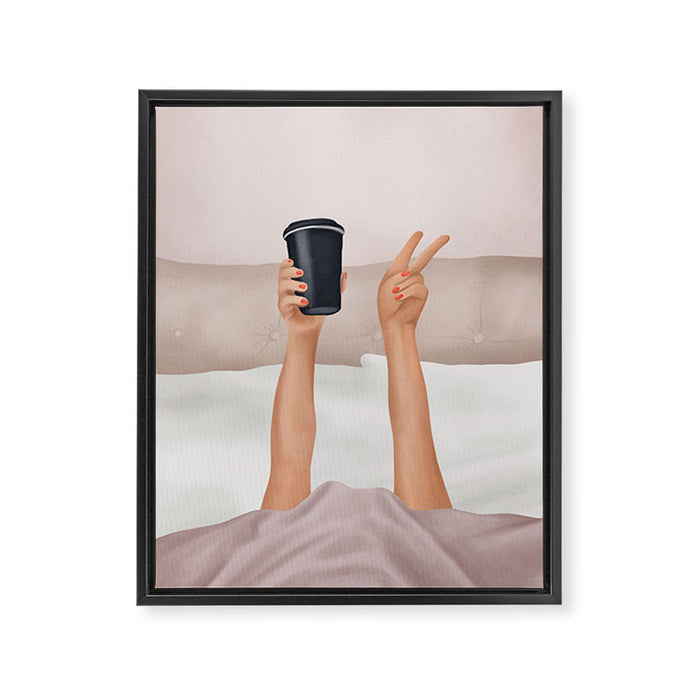Morning Coffee IV Framed Canvas Print Gallery Image 1