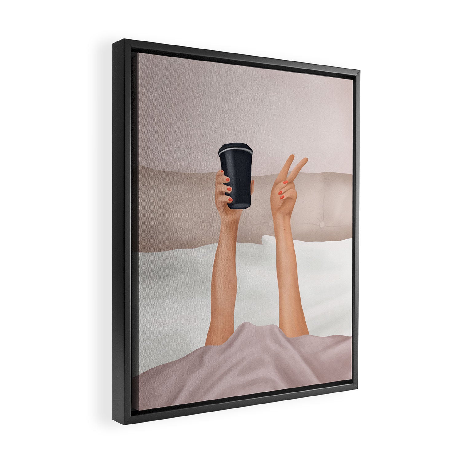 Morning Coffee IV Framed Canvas Print Gallery Image 2