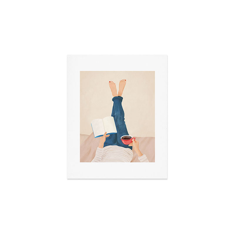 Morning Read Art Print Gallery Image 1