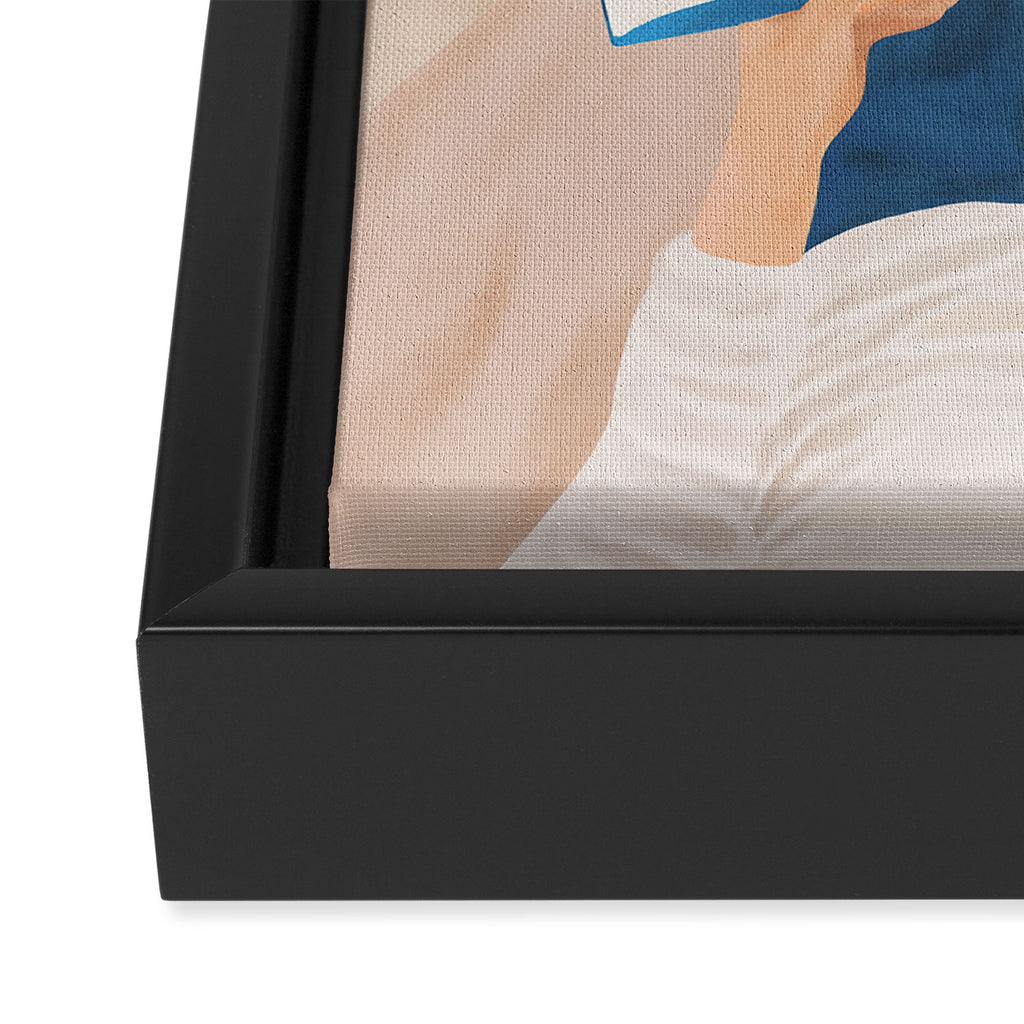 Morning Read Framed Canvas Print Gallery Image 3