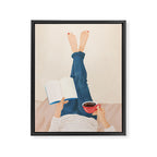 Morning Read Framed Canvas Print Gallery Image 6