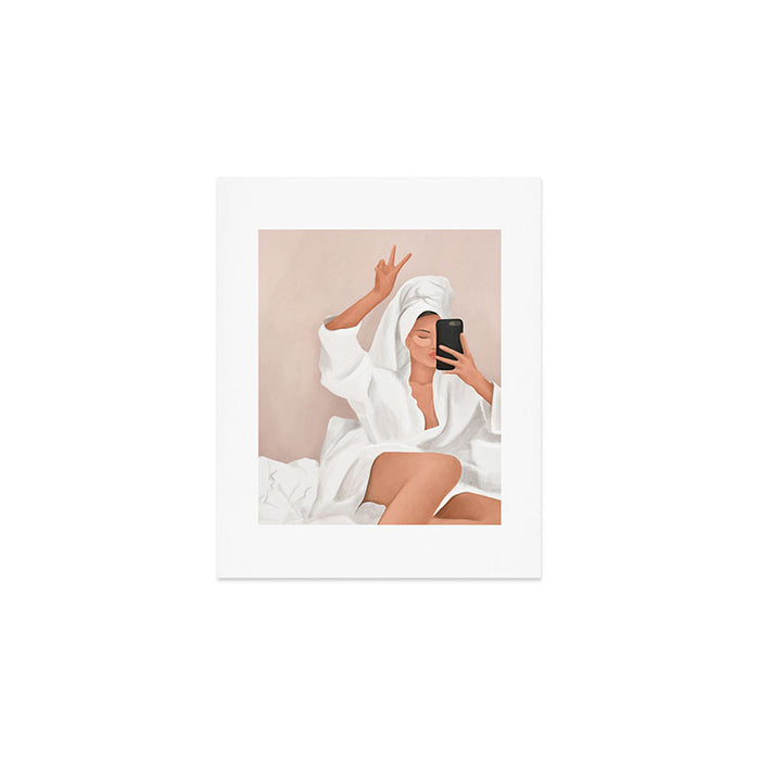 Morning Selfie Art Print Gallery Image 1