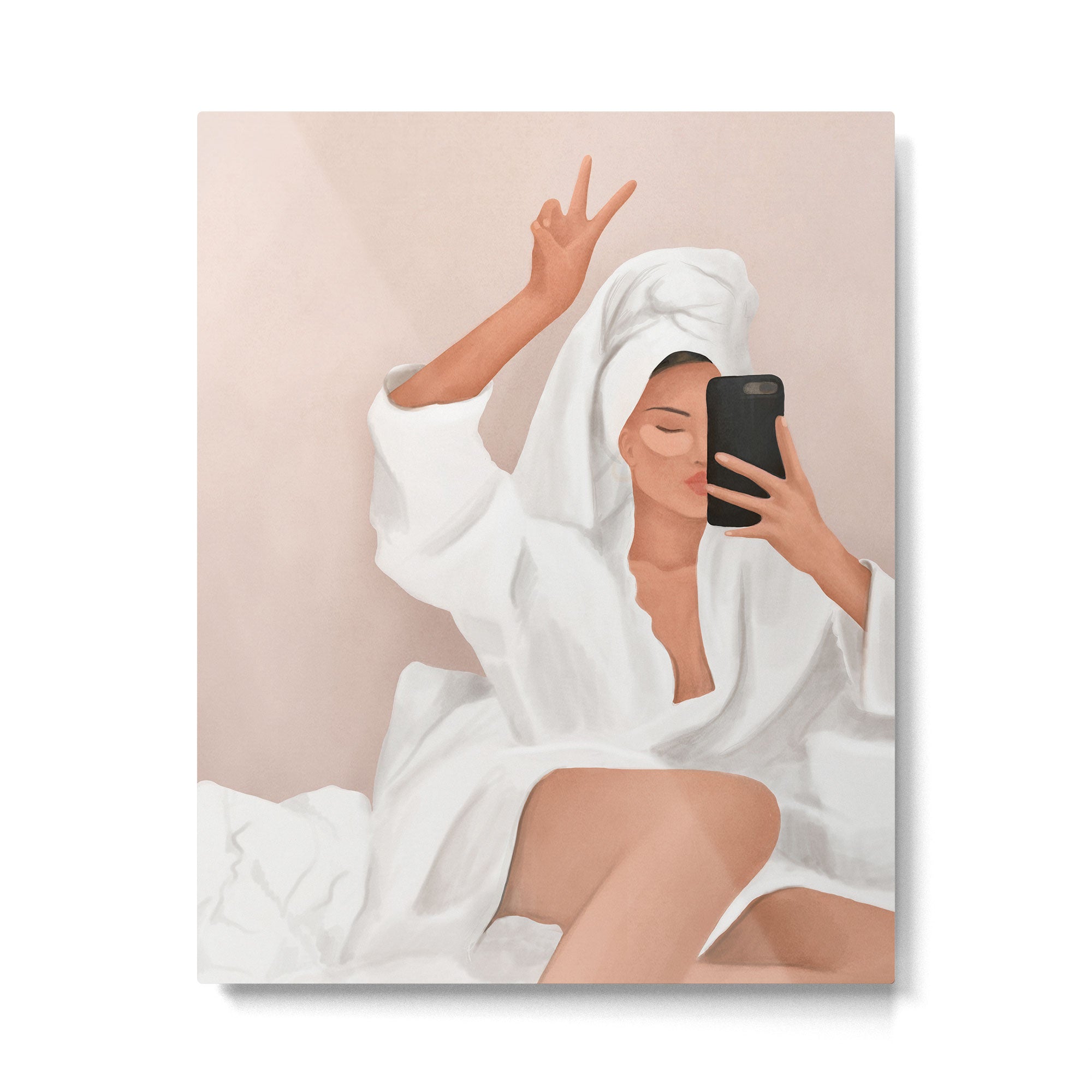 Morning Selfie Metal Print Gallery Image 4