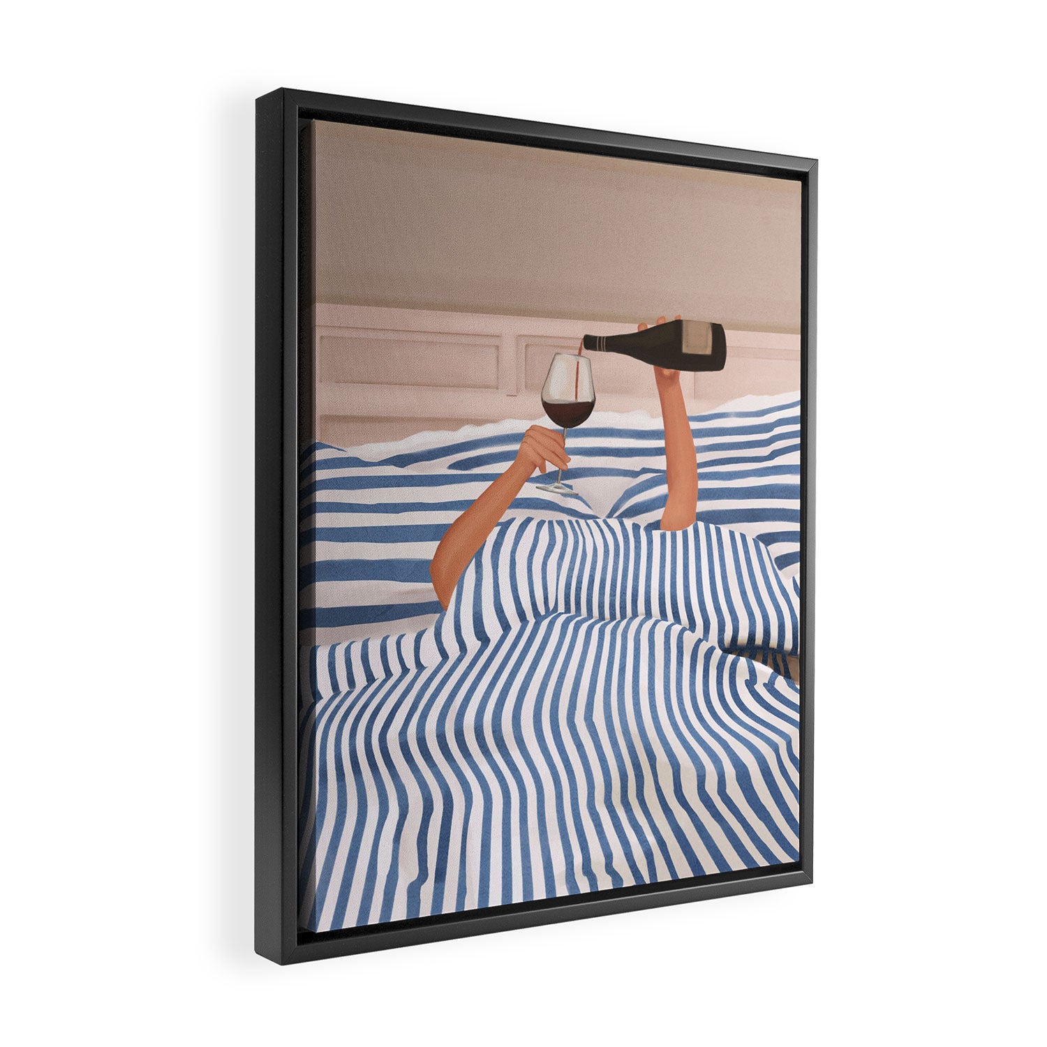 Morning Wine 3 Framed Canvas Print Gallery Image 2