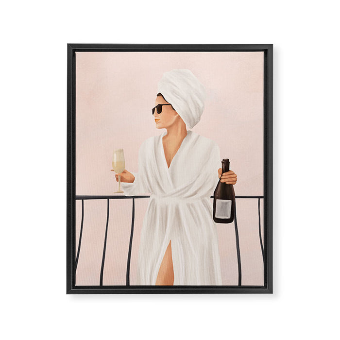 Morning Wine II Framed Canvas Print Gallery Image 1