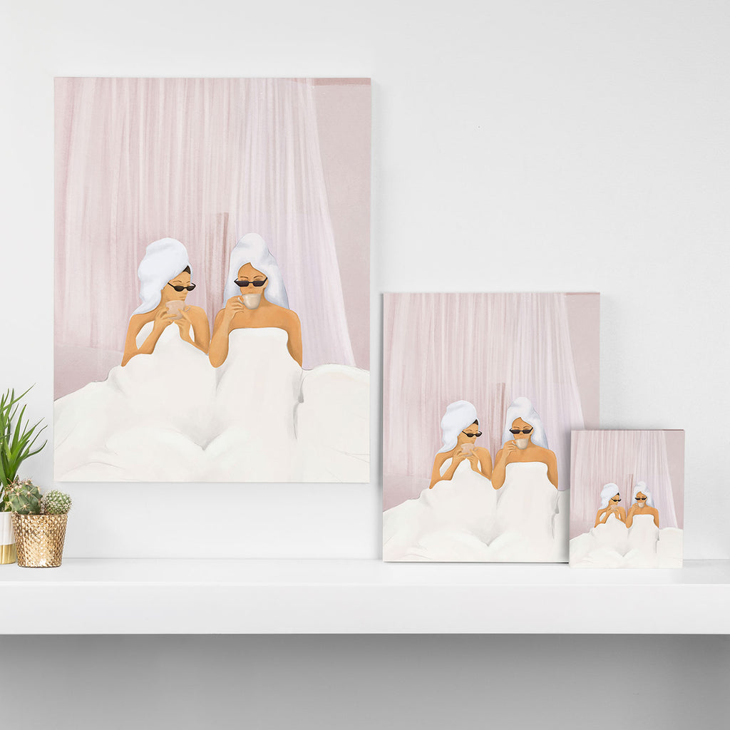 Morning with a friend Canvas Print Gallery Image 3