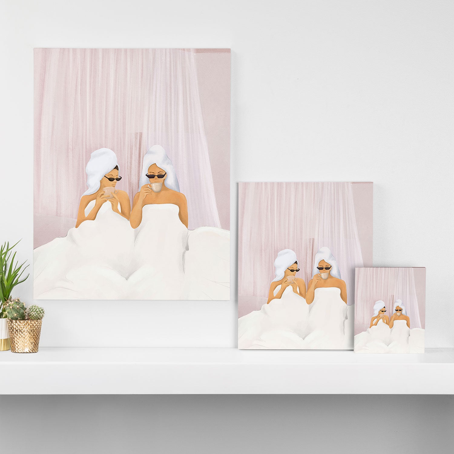 Morning with a friend Canvas Print Gallery Image 3