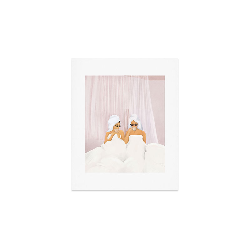 Morning with a friend Art Print Gallery Image 1