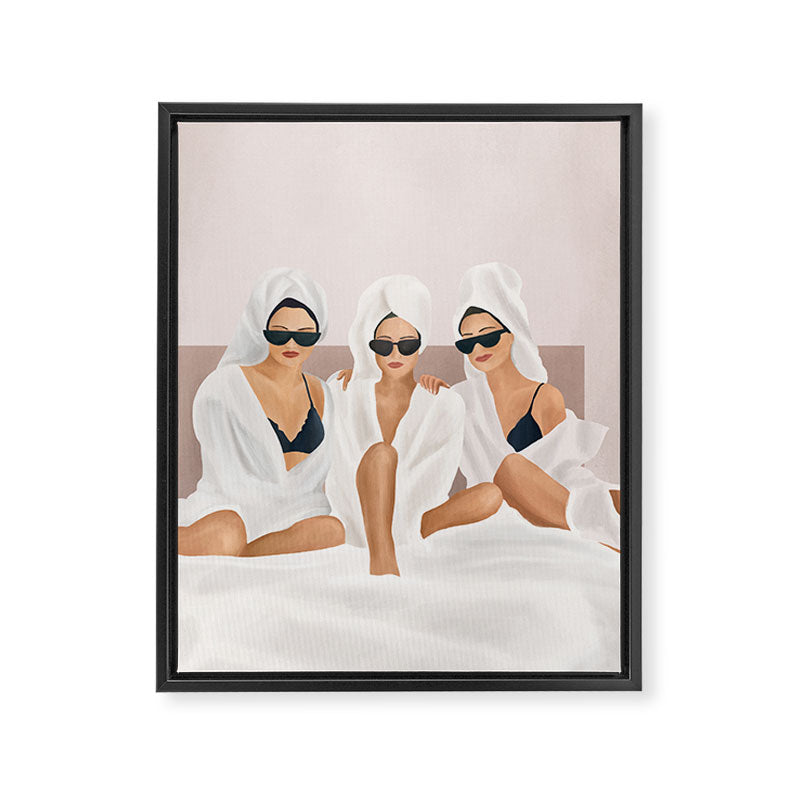 Morning with a friend II Framed Canvas Print Gallery Image 6