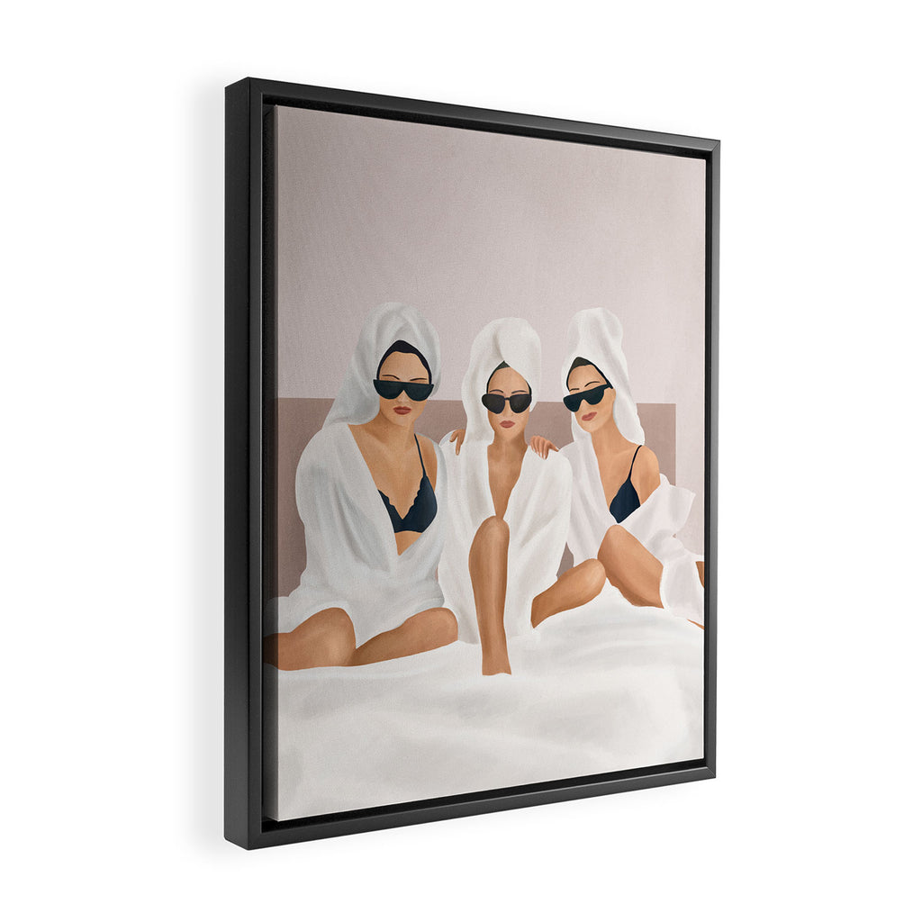 Morning with a friend II Framed Canvas Print Gallery Image 2