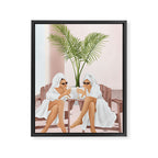 Morning with a friend III Framed Canvas Print Gallery Image 6