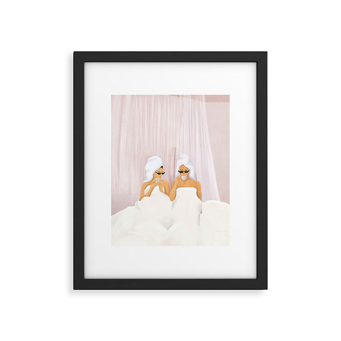 Morning with a friend Framed Art Print Gallery Image 1